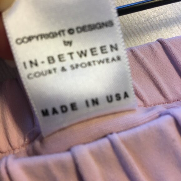 In Between Court Sportswear Tennis Skort Med Pale Pink USA Pickleball Athleisure - Picture 9 of 9